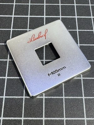 Linhof Baby Technika IV  6x6 Viewfinder Mask Set 105mm For Biogon Finder - Image 1 of 2