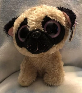 Ty Beanie Boos 6" Pugsly der Mops Hund mit CHT 2012 - Bild 1 von 8