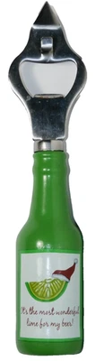 HOLIDAY NOVELTY IT'S THE MOST WONDERFUL LIME FOR MY BEER CAN BOTTLE OPENER GREEN - Image 1 of 4