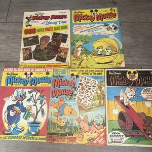 MICKEY MOUSE AND DISNEY TIME BRITISH WEEKLY Bundle - Picture 1 of 9
