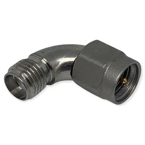 SMA MALE TO SMA FEMALE 18GHZ RADIUS RIGHT ANGLE ADAPTER - Picture 1 of 2