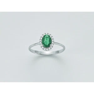 Anello Miluna Donna Le Gemme Preziose in Oro bianco Smeraldo LID3279 - Foto 1 di 1