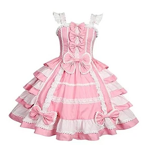 Women Sweet Lolita Dress Victorian Sleeveless Princess Halloween Cosplay - Picture 1 of 4