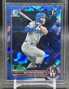 2022 Bowman Chrome Draft 1st Sapphire Edition BDC-84 Dalton Rushing (RC) Dodgers - Picture 1 of 2