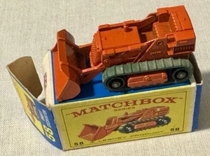 LESNEY MATCHBOX SERIES, 1966 No 58 DROTT EXCAVATOR Original BOX - Picture 1 of 16
