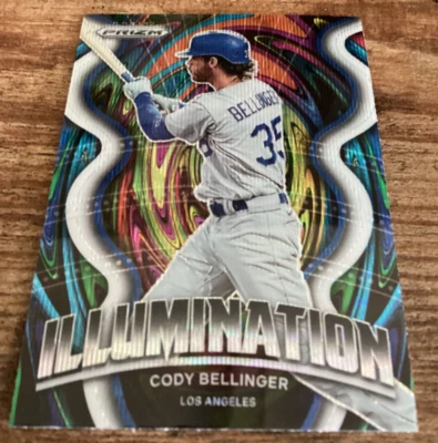 Cody Bellinger 2022 Panini Prizm Illumination Insert White Wave Parallel #IL-3 - Image 1 of 4