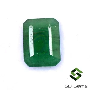 Piedra preciosa suelta calibrada esmeralda natural de 1,42 quilates corte 8x6 mm calibrada - Imagen 1 de 4