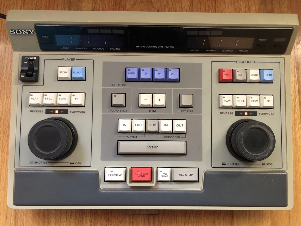 SONY RM-450 EDITING CONTROL UNIT WITH POWER CORD - Image 1 of 4