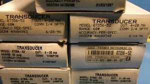 COLE PARMER   EW-07356-52  Transmitter 60 Psi - Picture 1 of 4