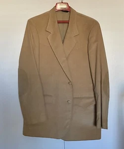 PIONEER WEAR 2 Button WESTERN Cowboy Jacket Blazer Corduroy Mens 44L Tan 🇺🇸 - Picture 1 of 12