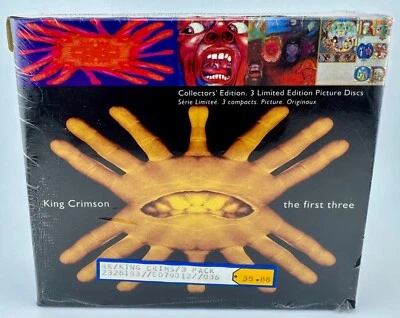 King Crimson - The First Three [ NEW LTD Collector's Picture Disc CD Box] SEALED - Image 1 of 4