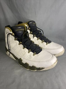 Nike Air Jordan 9 Estatua Retro 302370-109 OG IX Oro Blanco Talla 9 - Imagen 1 de 14