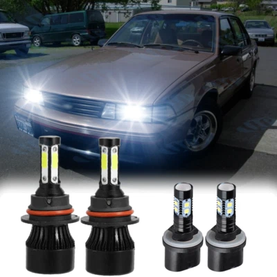 Combo de lâmpadas de neblina Hi/Lo para Chevy Cavalier 2000-2005 4x faróis de LED 6000K - Imagem 1 de 4