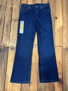 Wrangler 5 Star Boys 14 Regular Boot Fit Blue Jean Bootcut With Adjustable Waist - Picture 1 of 9