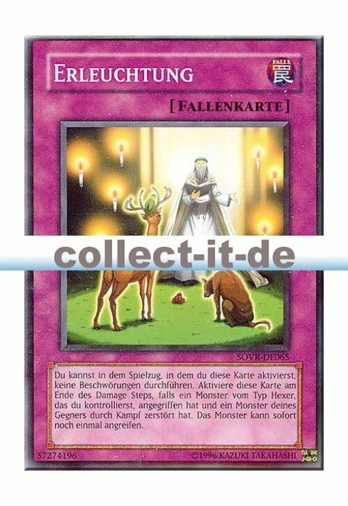 Yugioh SOVR-DE065 Erleuchtung - unlimitiert - Bild 1 von 1