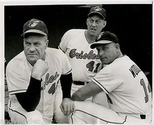 1966 Baltimore Orioles Coaches w/ Hank Bauer Type I News Photo World Champs!!!
