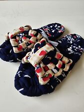 handmade Cotton Slippers made by Japanese  Cotton Kimono. 