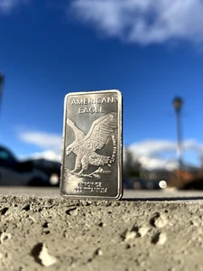 1 TROY OUNCE/OZ .999 Pure Titanium (Ti) Metal Walking Liberty ingot Bar Bullion - Picture 1 of 19