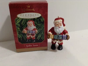 ¡¡NUEVO!! Adorno de recuerdo con sello de Navidad Spellin’ Santa 1999 - Imagen 1 de 3