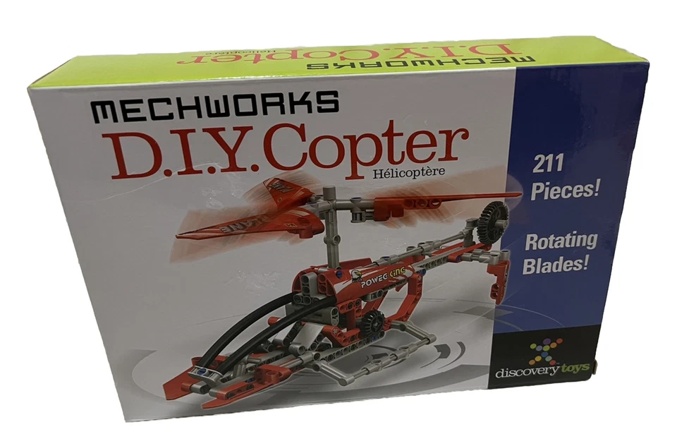NIB Mechworks D.I.Y. Copter 211 Pcs Set With Rotating Blades Sealed - Image 1 of 4