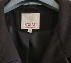 Pure Classics EWM,  wool/polyester mix, dark brown, lined jacket - Size 20