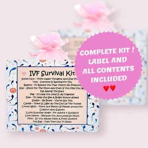 IVF Survival Kit ~ Unique Sentimental Novelty Gift Card Keepsake Good Luck - Picture 1 of 4