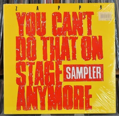 FRANK ZAPPA 'YOU CAN'T DO THAT ON STAG ANYMORE SAMPLER' ORIGNAL '88 ISSUE MINT- - Image 1 of 4