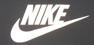 REFLECTIVE SILVER Large Nike 7'' x 3.7'' Iron On Transfers - Picture 1 of 1