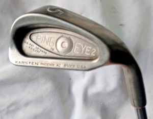 Ping Eye 2 White Spot 5 iron Right handed stepped steel shaft - good condition - Picture 1 of 6