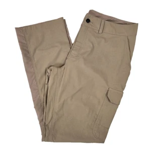 The North Face Wandur Stretch Hike Pants Roll Tab Legs Women's Sz 10 Short Khaki - Picture 1 of 15