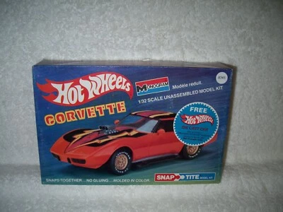 Hot Wheels Monogram Snap Tite Models Corvette from 1981-Opened Box - Image 1 of 4