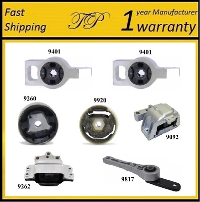 MONTAJE DE MOTOR Y TRANSMISIÓN 7 PIEZAS PARA VOLKSWAGEN PASSAT CC 2009-2012 2,0 L Foto 1 de 4