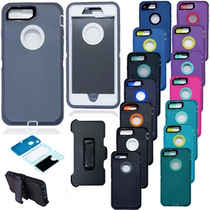Hybrid Case Cover For iPhone X 8 7 Plus belt clip fits otterbox defender Series - Picture 1 of 41