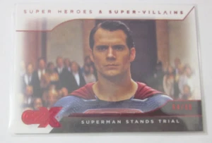 AA 2019 DC CZX SUPER HEROES RED DECO FOIL HENRY CAVILL BATMAN V SUPERMAN 64/80 - Picture 1 of 2