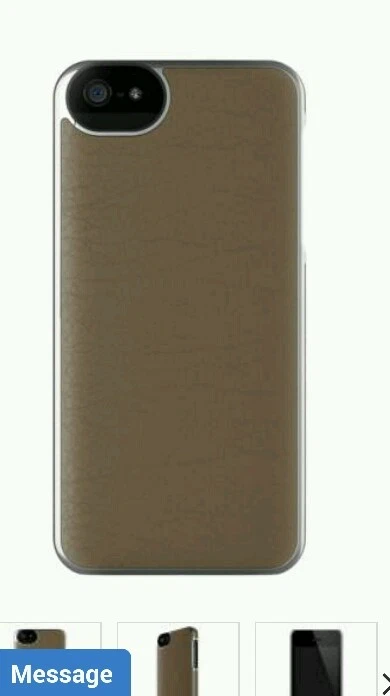 Funda envolvente de cuero adoptada para iPhone 5 5S Mustang/plateada Foto 1 de 1