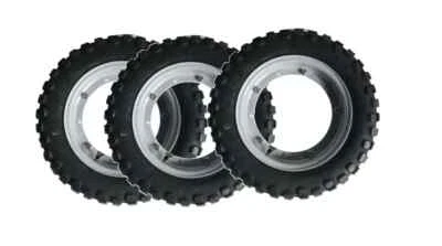 HWA FONG KIT TRIPLA GOMME PNEUMATICI RUOTE PIAGGIO APE CROSS 50 CC COMPLETA 3.50/10 N3