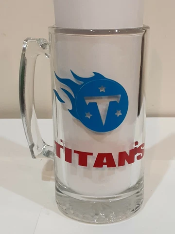 TENNESSEE TITANS NFL FOOTBALL LARGE 20oz GLASS BEER STEIN Cover