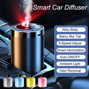 Smart Car Perfume Air Freshener Diffuser Aroma Scent Diffuser with Ambient Light - Picture 1 of 20