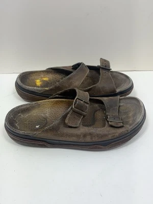 Sandalias De Colección Dr Martens Años 90 Y2K Para Hombre Talla 11 Marrón Pescador Inglaterra Envejecido Foto 1 de 4
