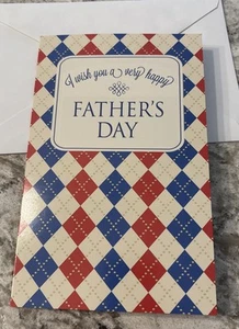 Father’s Day 💙 I Wish You A Very Happy Day 5”x7.75" Stockwell Greeting Card - Picture 1 of 12