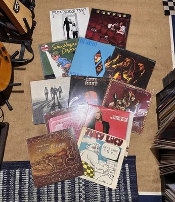 12 LP Classic Rock Vinyl Lot Bad Co Cheap Trick Kinks Chuck Berry - Image 1 of 2