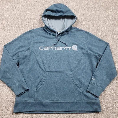 Carhartt Sudadera con Capucha Mujer XL Sudadera Force Extremes Firma Gráfico Pizarra Oscura Foto 1 de 4