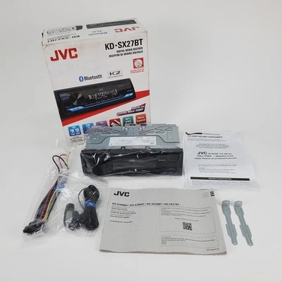 JVC KD-SX27BT Car Stereo with Bluetooth, 100W Digital Media Receiver, 1.5A - Image 1 of 4