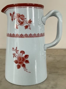 Vintage Copeland Spode Gloucester Fine Stone Creamer with Red Floral Leaf Design - Picture 1 of 6