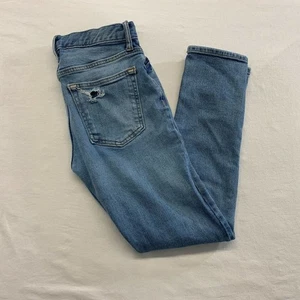 Old Navy Mens Jeans 29×30 Skinny Ripped Distressed Patched Denim - Picture 1 of 6