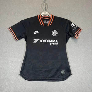 Chelsea FC Jersey Womens Medium Black Orange Nike 22 Christian Pulisic Third Kit - Picture 1 of 13