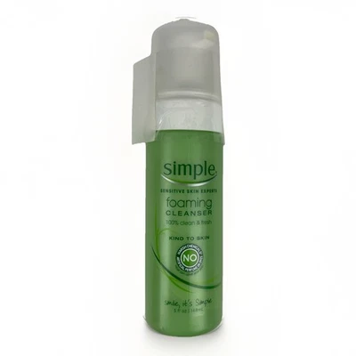 Limpiador facial espumoso simple tipo para la piel sin productos químicos agresivos 5 oz descontinuado Foto 1 de 4