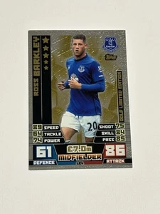 MATCH ATTAX 2014/15 14/15 ROSS BARKLEY GOLD LIMITED EDITION NO LE4 - Picture 1 of 2