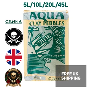 Canna AQUA CLAY PEBBLES 5/10/20/45L Decanted Premium Hydroponics Growing Media - Picture 1 of 16