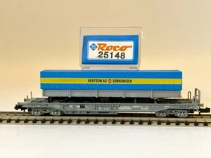 Roco N 25148 Einheitstaschenwagen BERTSCHI Dürrenäsch HUPAC grau OVP topp - Bild 1 von 11